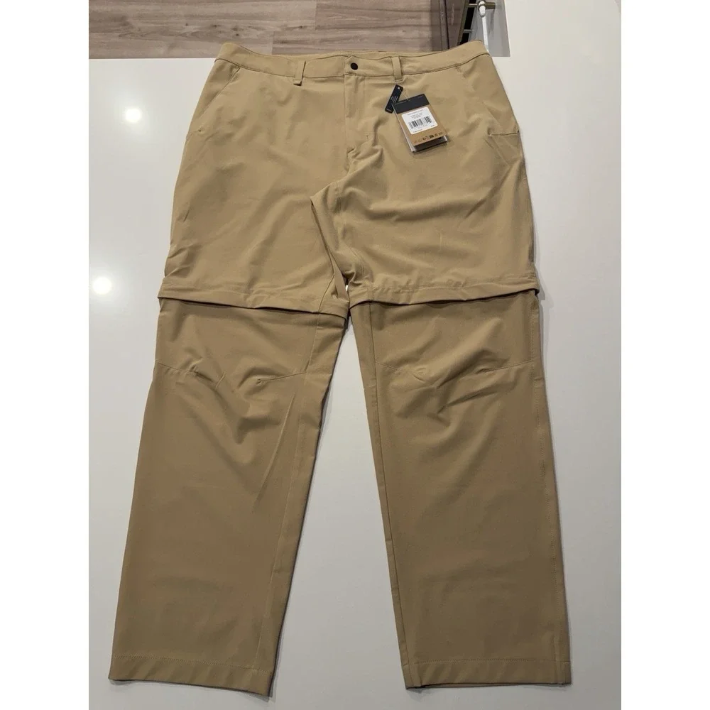 The North Face Paramount Convertible Pant NF0A7WZD Khaki Stone Mens 40 Short NWT